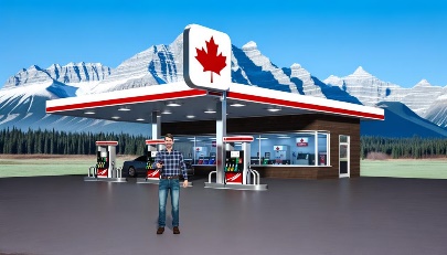 Canadian gas station
